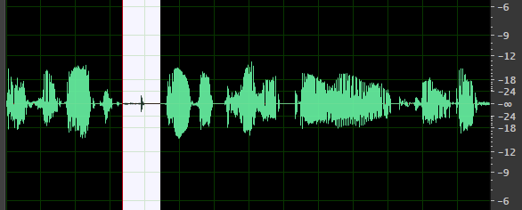 Dialogue Waveform Compressed with Mouth Clicks